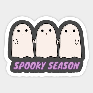 Spooky Season Three Ghost Friends Sticker